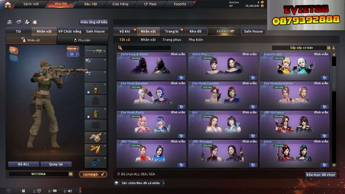 shop acc cf uy tin gia re